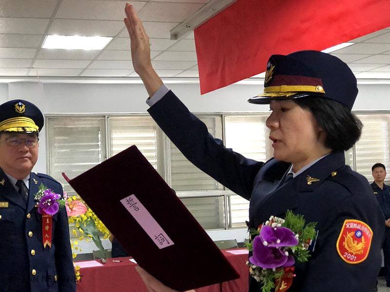 羅東首位女分局長陳立祺宣誓就職