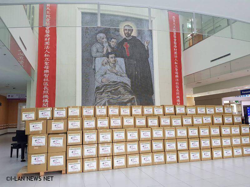 呂若瑟神父感謝台灣 首批274箱醫援義療物資啟運