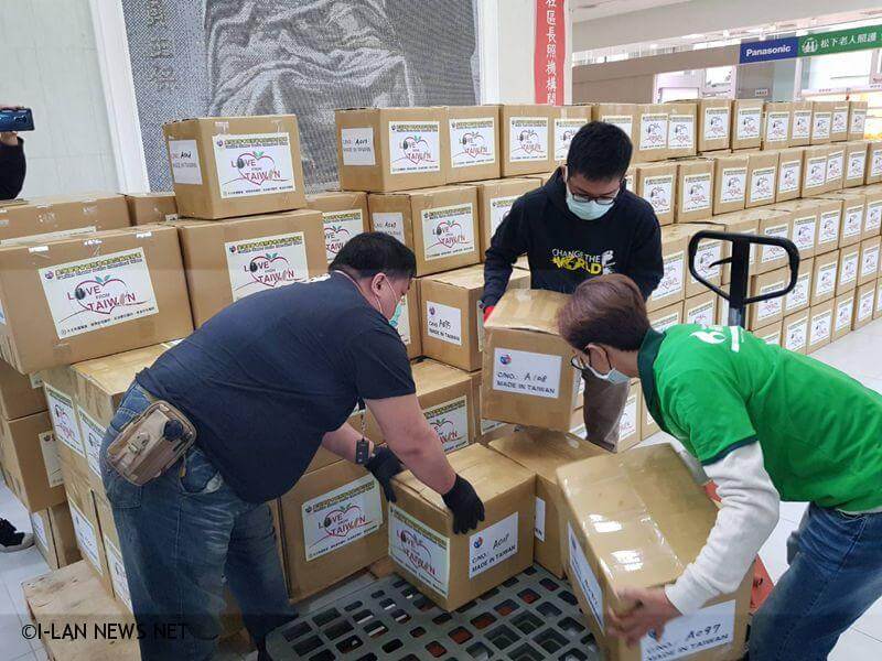呂若瑟神父感謝台灣 首批274箱醫援義療物資啟運