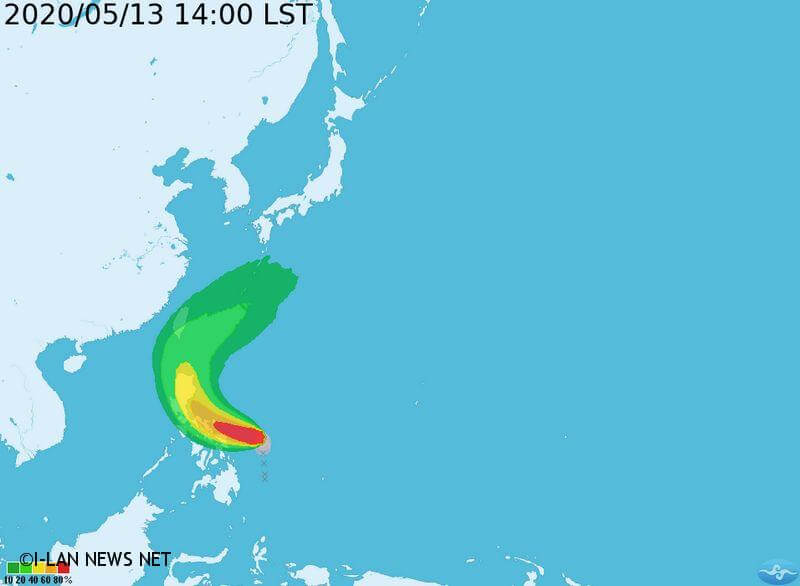 黃蜂颱風將增強為中颱 預測週日最接近南台灣