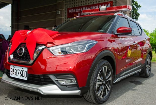 林蔡阿娥女士捐贈防火宣導車給五結消防分隊