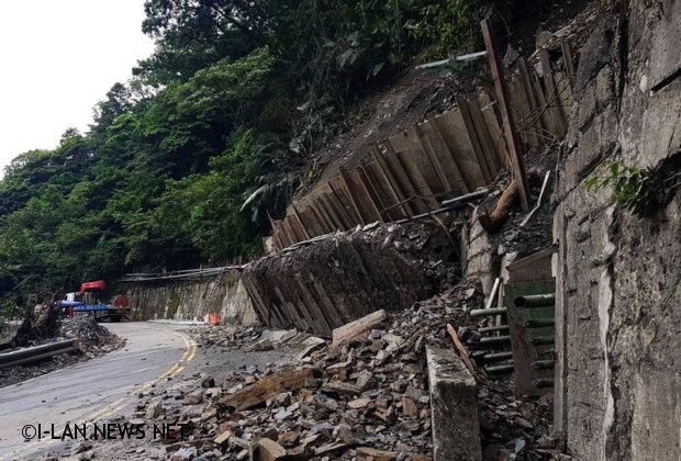 太平山國家森林遊樂區鳩之澤溫泉區邊坡崩塌預計休園至9月中旬