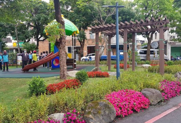羅東鎮公所在鎮內五處公園推動城市花園景觀