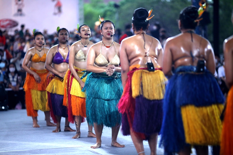 110年原民運南島民族的歌舞為現場帶來活力