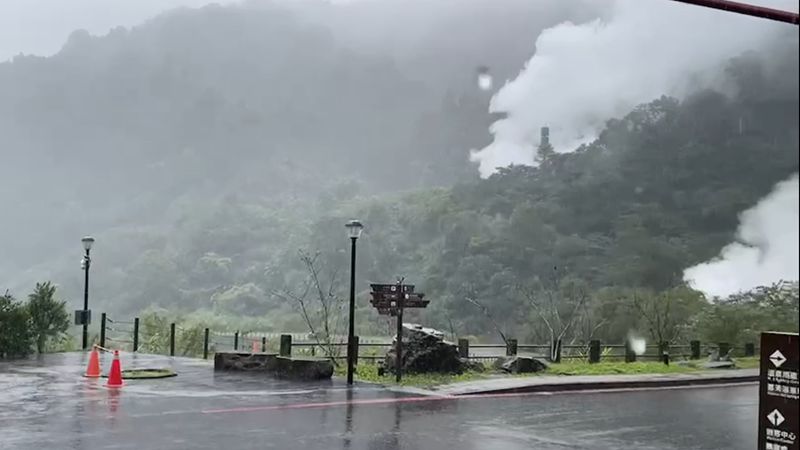 圓規颱風清水地熱聯外道路上邊坡坍塌搶修 太平山12日休園!