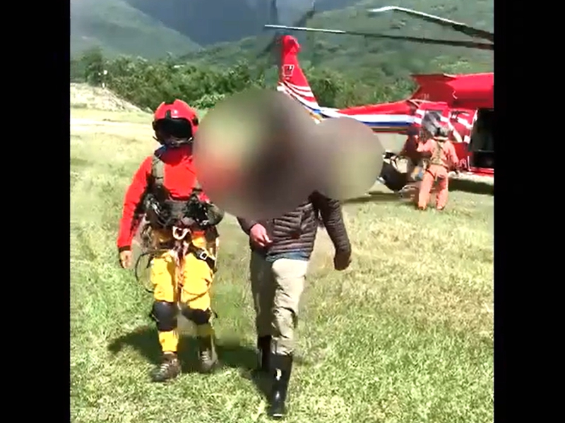 宜蘭大同米羅山登山男子摔落 直升機救援送醫