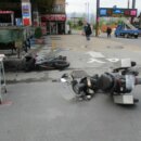 三星大埔加油站前二機車對撞70旬老翁身亡!