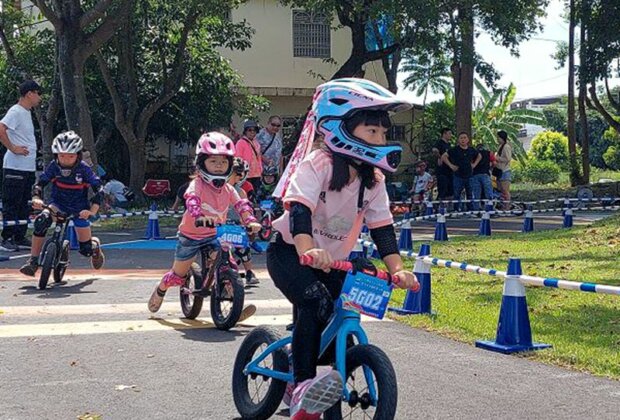 宜蘭縣第一座滑步車遊戲場在冬山大興親子公園啟用