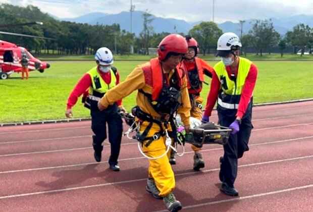男大生古魯林道滑落50公尺直升機吊掛送醫