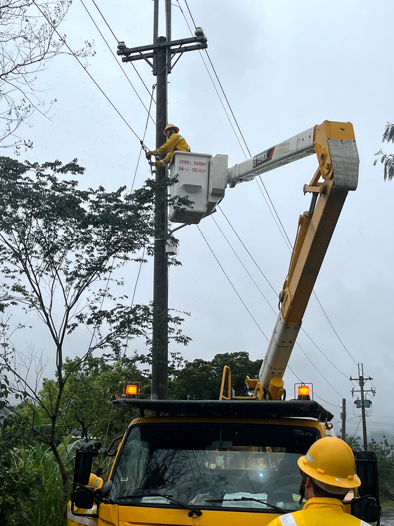 台電宜蘭區處驚蟄啟動128人力保供電穩定