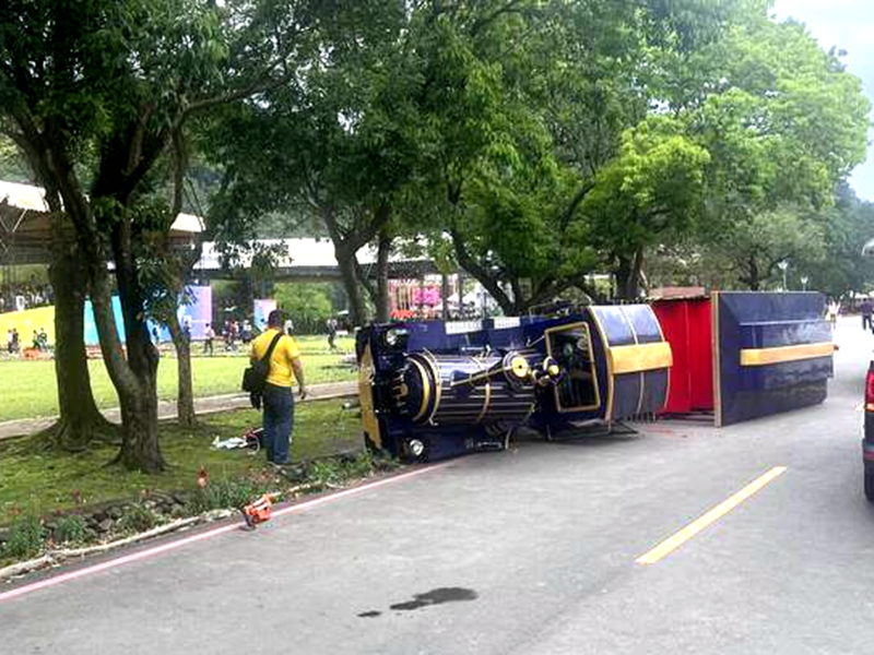 清明連假綠博傳意外！遊園車煞車失靈奪命