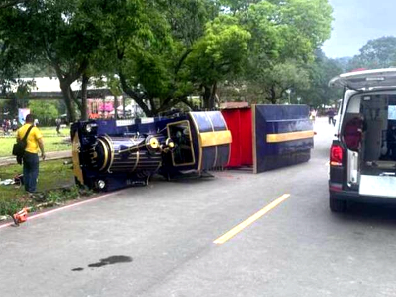 清明連假綠博傳意外！遊園車煞車失靈奪命