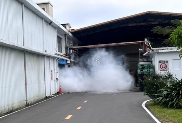 五結鄉東和食品發生氨氣外洩！