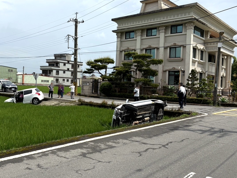 礁溪四結路車禍兩車犁田 三人送醫無酒駕