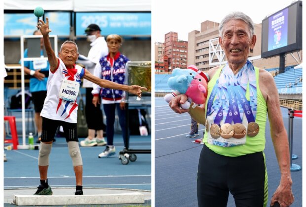 世壯運百歲人瑞奪4金91歲爺奪5金還要跑(照片雙北世壯運執委會提供)