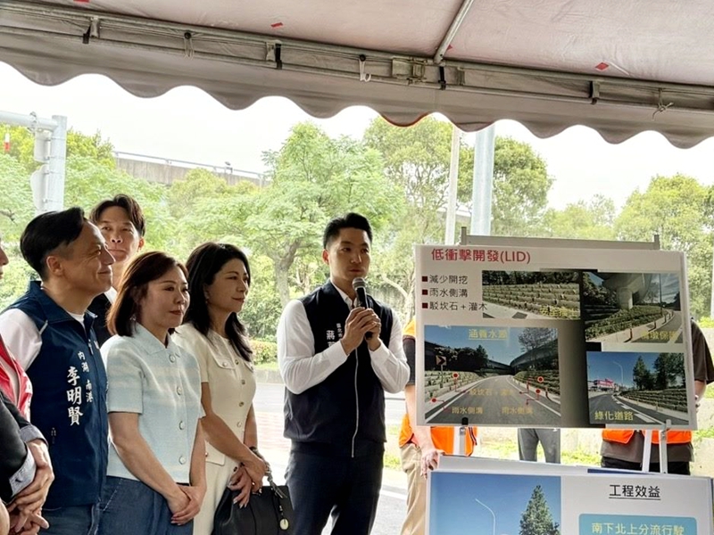 內科堤頂大道北上引道啟用 省時又舒適(照片台北市政府提供)