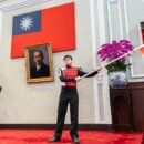 賴總統授旗建中樂旗聯隊期許赴印尼賽事發光(照片總統府提供)