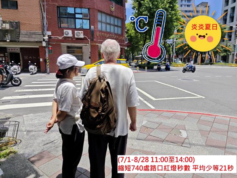 台北抗高溫展 讓民眾「體感降2°C」!(照片台北市政府提供)