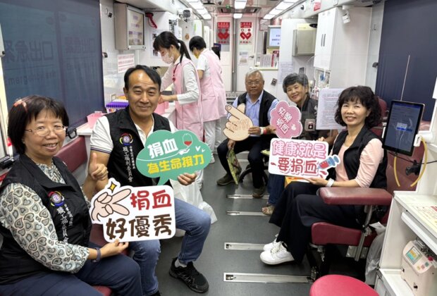 台電熱血老爸溫暖宜蘭捐血76袋為生命加油