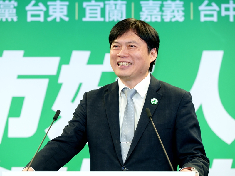 林國漳披綠戰袍提願景：重現幸福與光榮感