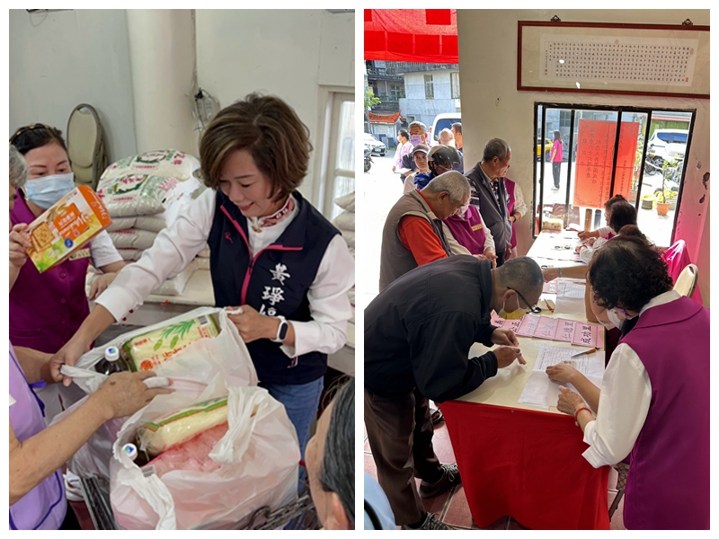 鳳凰1111水災羅東爐源寺 送物資伴弱勢