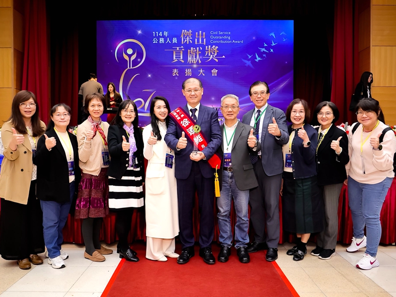 全國僅6人獲獎　徐迺維守護宜蘭健康受肯定