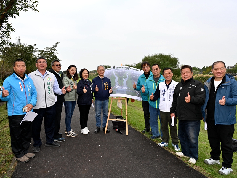 安農溪分洪堰口南支流建橋 自行車道更完整