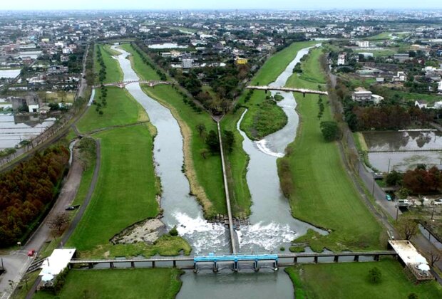 安農溪分洪堰口南支流建橋 自行車道更完整