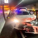 急煞車釀追撞 國五雪隧北上車禍!