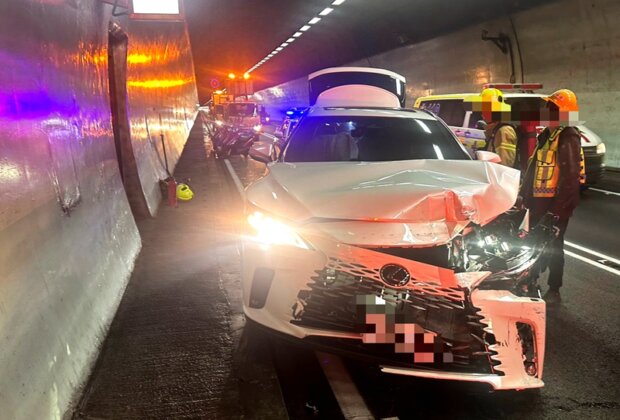 急煞車釀追撞 國五雪隧北上車禍!