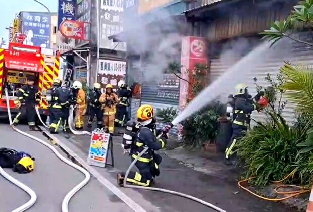 冬山路三段工廠鐵皮屋清晨火警無人受傷