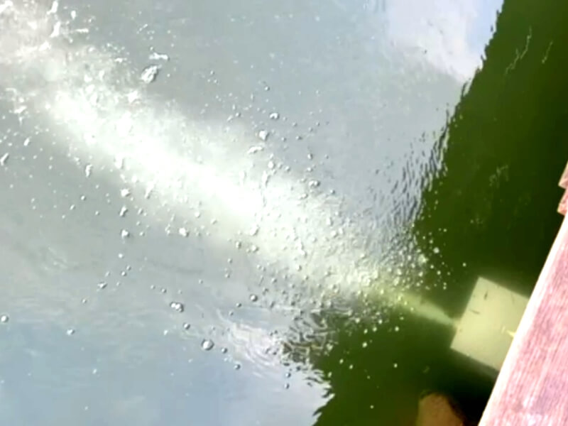 梅花湖水質偏綠 縣府裝淨水設備改善水質
