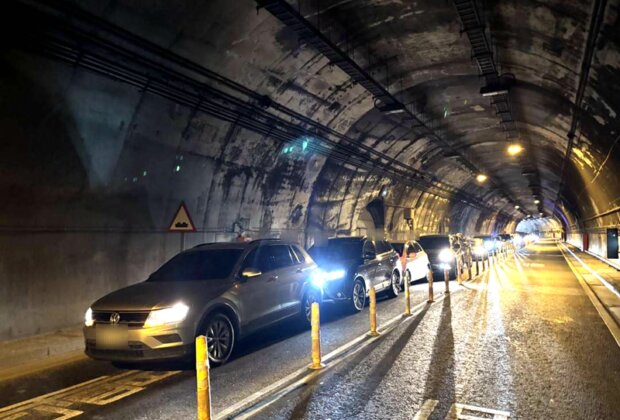 清明連假首日塞爆 蘇花新澳隧道5車追撞