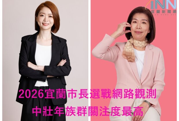 2026宜蘭市長選戰網路觀測 中壯年族群關注度最高