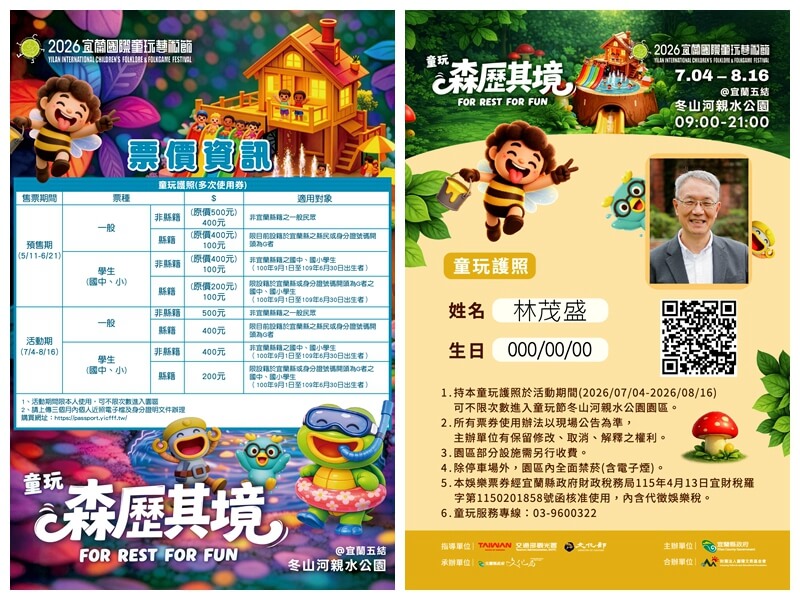 童玩護照100元 讓全國的孩子玩到暑假結束