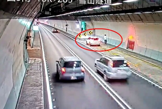 男子雪隧內情緒不穩 國九警封道安撫後由家屬載離