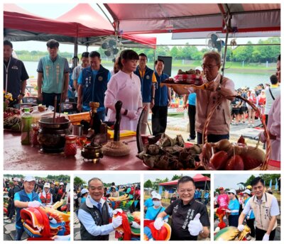 龍舟點睛祭江 宜蘭端午龍舟賽78隊戰鼓連天